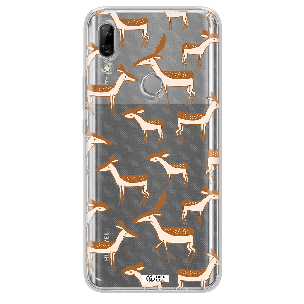 a pattern of deer and fawns Huawei P Smart Z Clear TPU Case