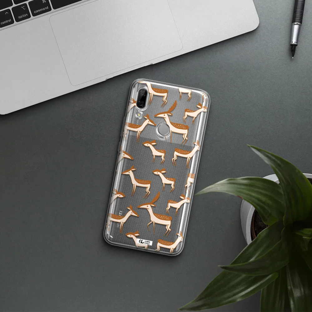 a pattern of deer and fawns Huawei P Smart Z Clear TPU Case