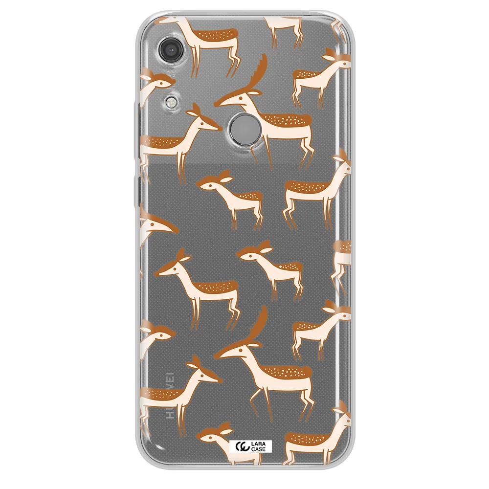 a pattern of deer and fawns Huawei Y6S Clear TPU Case