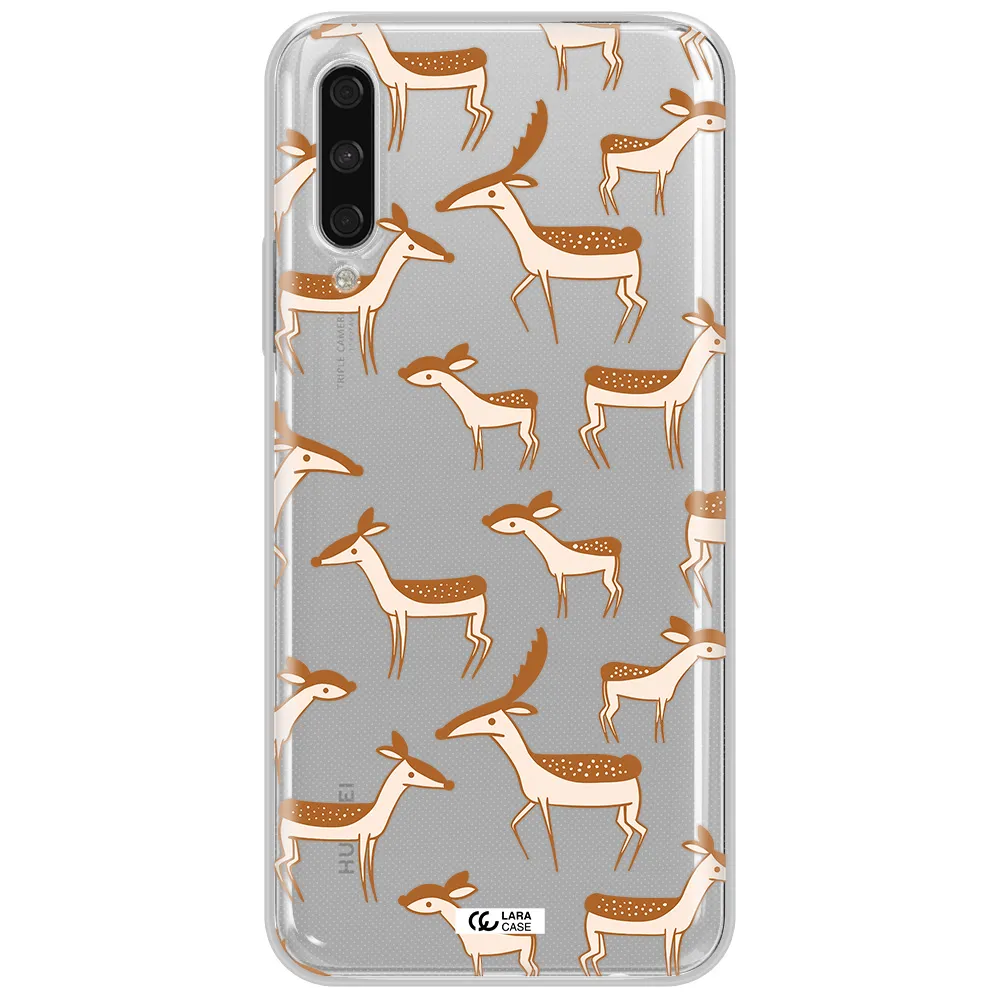 A Pattern Of Deer And Fawns Huawei Y9S Clear Tpu Case