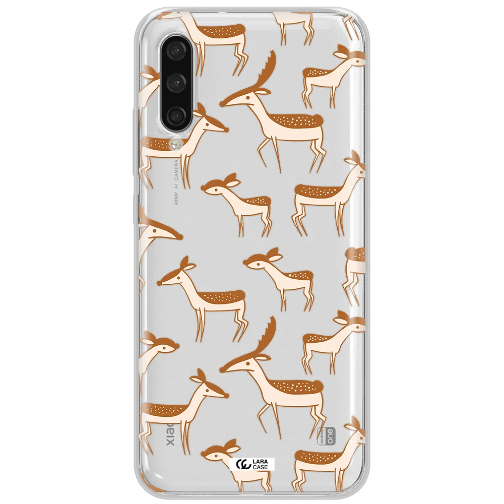 A Pattern Of Deer And Fawns Xiaomi Mi A3 Clear Tpu Case