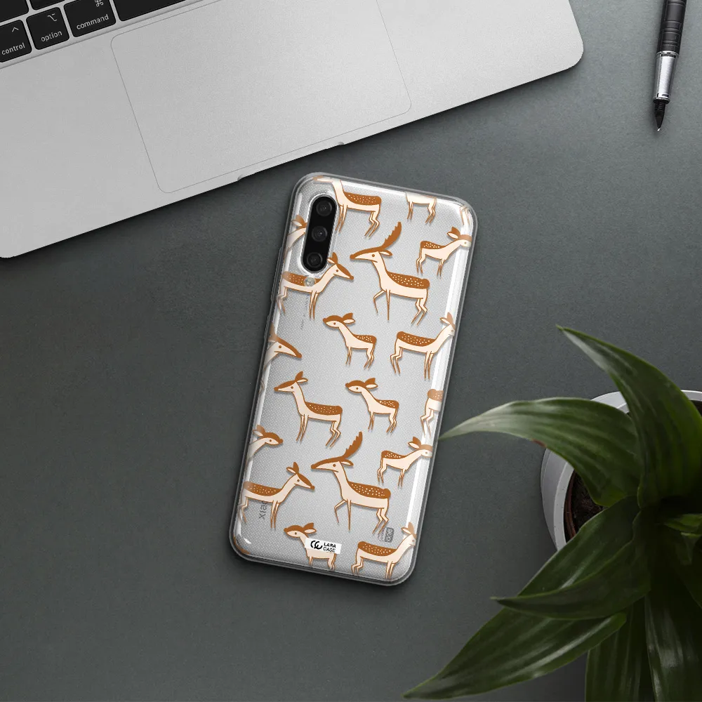 A Pattern Of Deer And Fawns Xiaomi Mi A3 Clear Tpu Case
