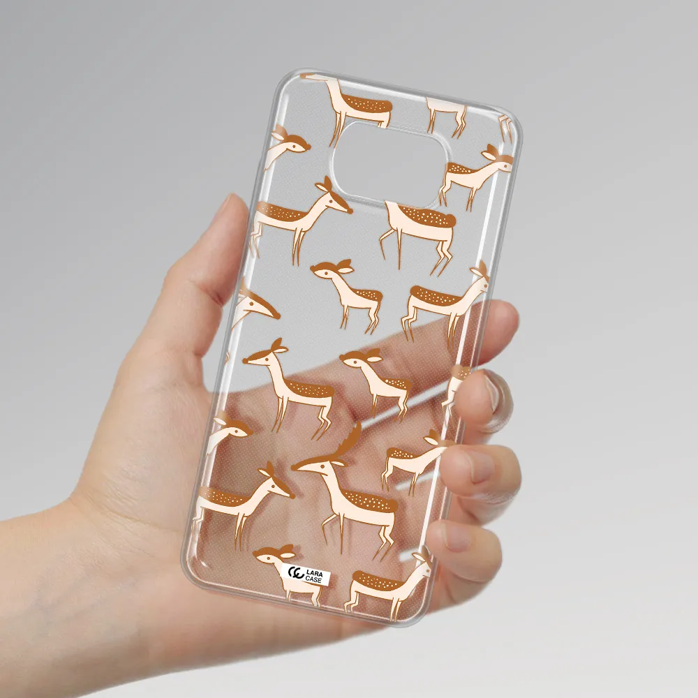 a pattern of deer and fawns Xiaomi Poco X3 Clear TPU Case