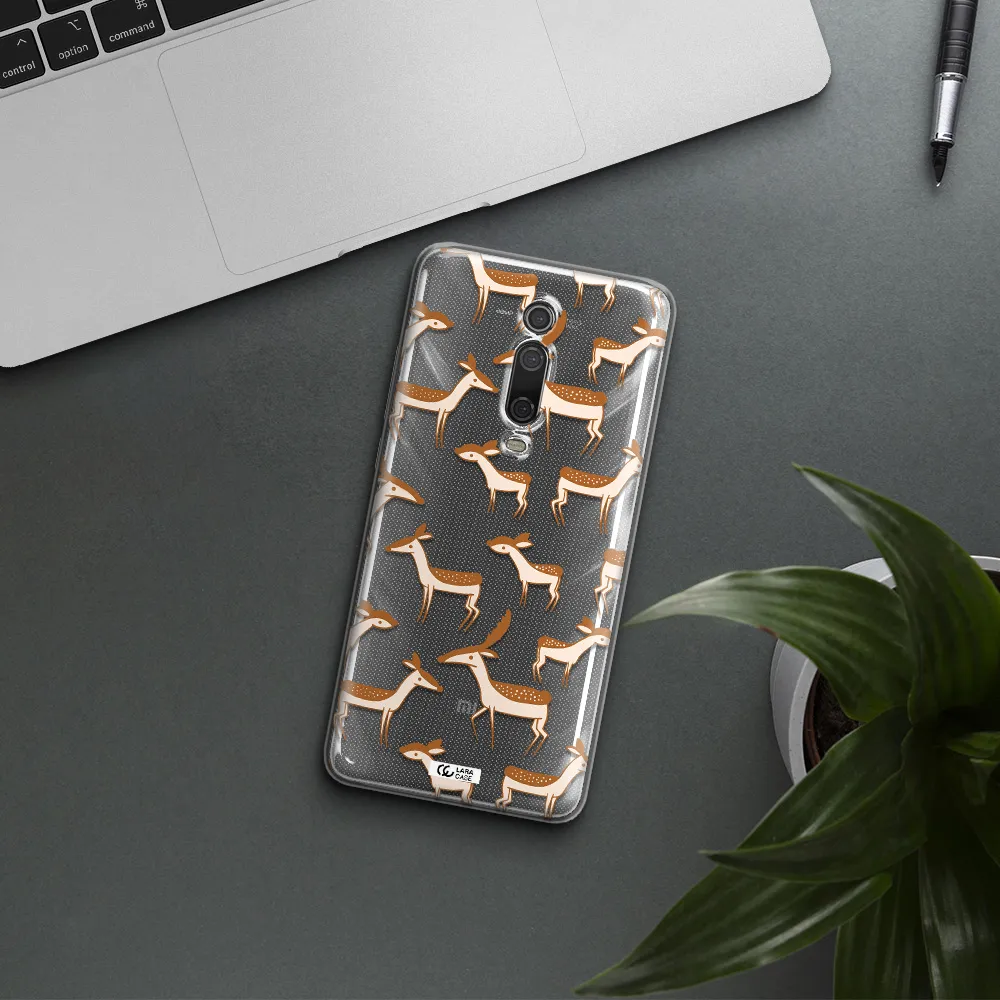 A Pattern Of Deer And Fawns Xiaomi Redmi K20 Clear Tpu Case