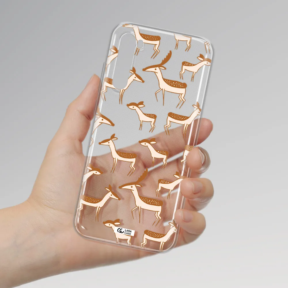 A Pattern Of Deer And Fawns Xiaomi Redmi Note 8T Clear Tpu Case