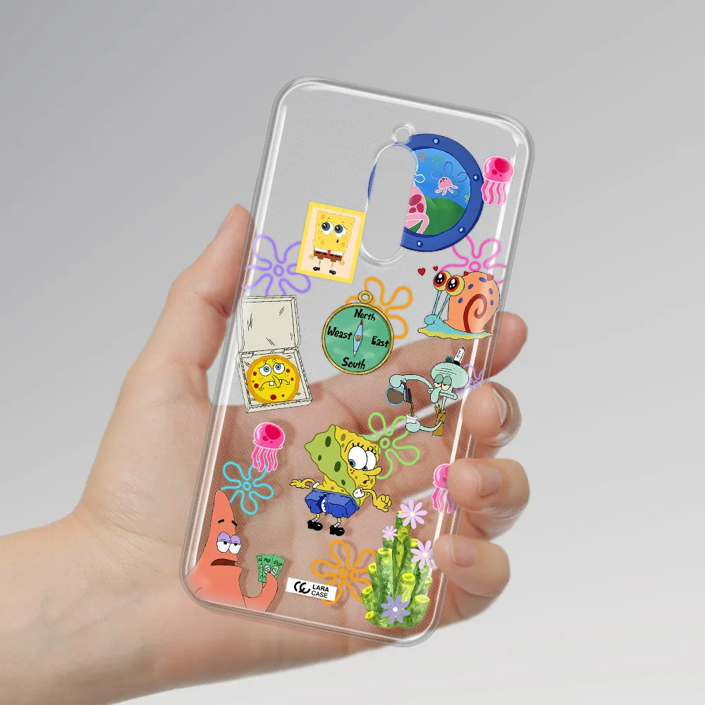 A Collection Of Cartoon Characters Xiaomi Redmi 8 Clear Tpu Case
