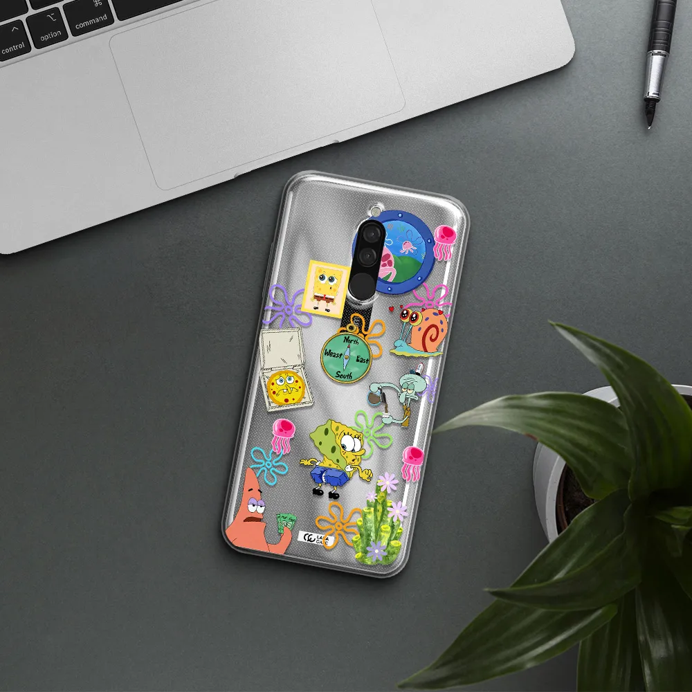A Collection Of Cartoon Characters Xiaomi Redmi 8 Clear Tpu Case