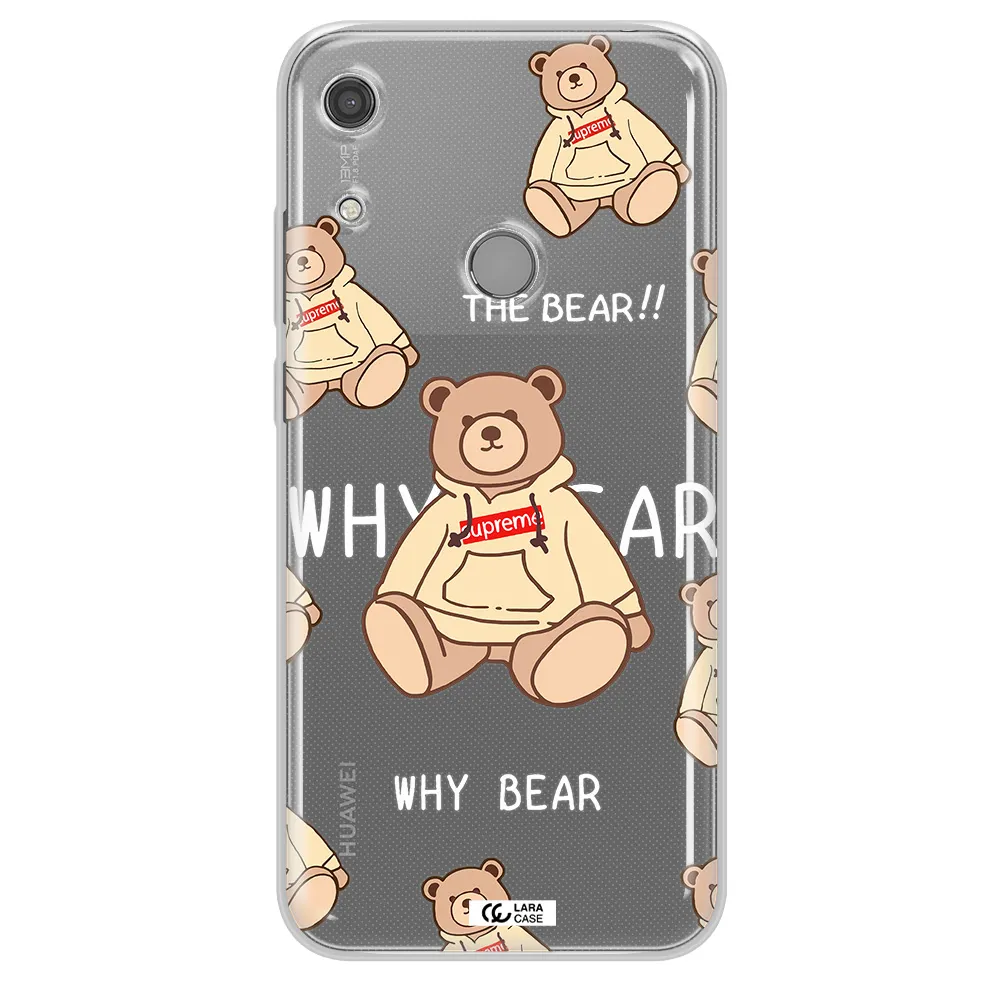 A Pattern Of A Teddy Bear Huawei Y6S Clear Tpu Case