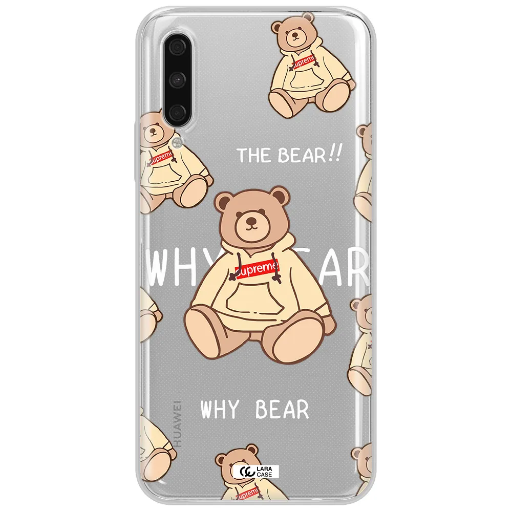 A Pattern Of A Teddy Bear Huawei Y9S Clear Tpu Case