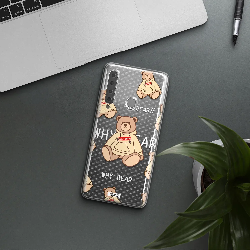 A Pattern Of A Teddy Bear Samsung A9 2018 Clear Tpu Case