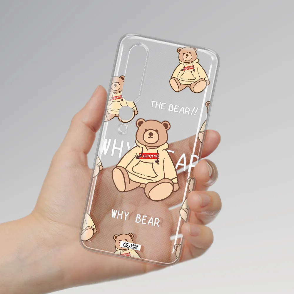 A Pattern Of A Teddy Bear Xiaomi Mi 10 Pro Clear Tpu Case