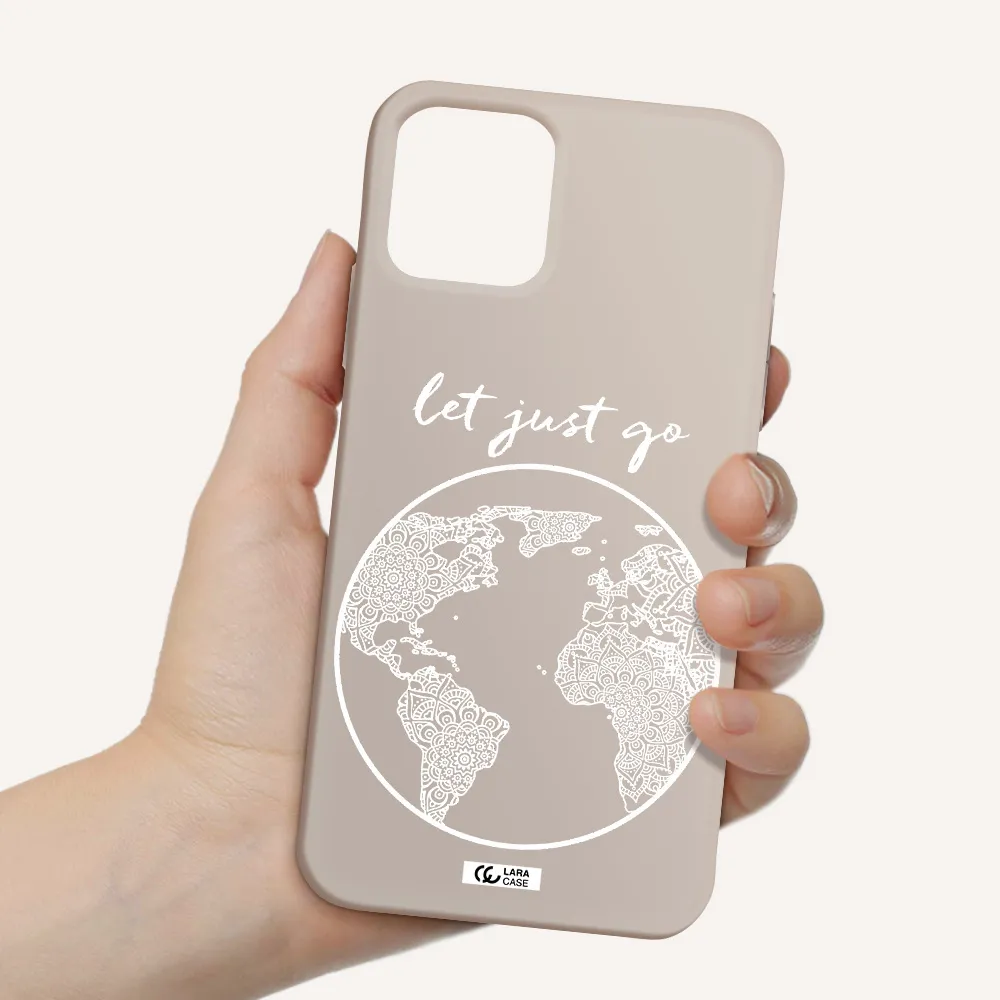 a white background with a circle Apple iPhone 11 pro Silicone Stone Case