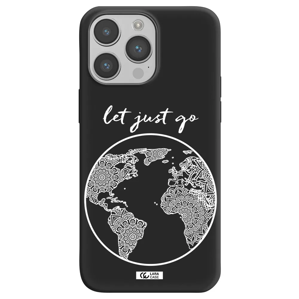 a white background with a circle Apple iPhone 14 pro max Silicone black Case