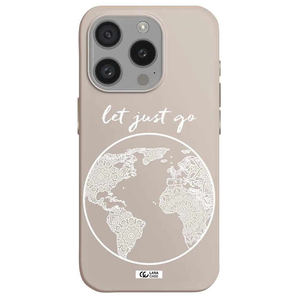 A White Background With A Circle Apple Iphone 15 Pro Silicone Stone Case