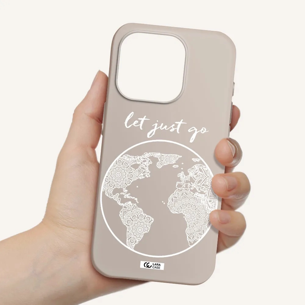 A White Background With A Circle Apple Iphone 15 Pro Silicone Stone Case