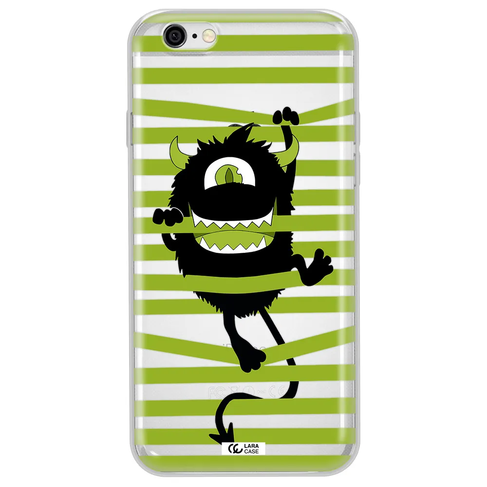 a white background with a circle Apple iPhone 6 plus Clear TPU Case