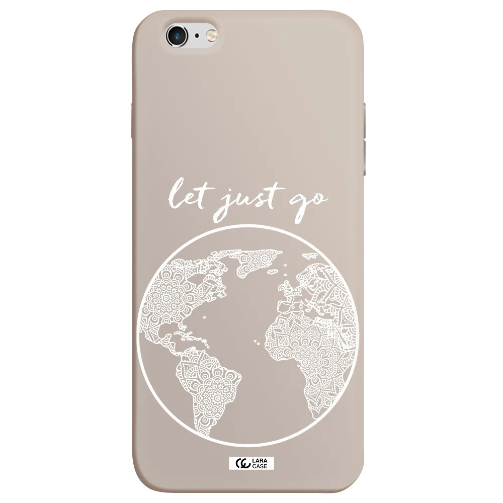 a white background with a circle Apple iPhone 6 plus Silicone Stone Case