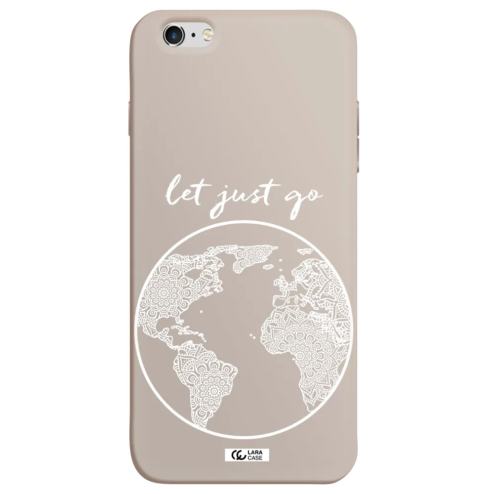 a white background with a circle Apple iPhone 6 s plus Silicone Stone Case