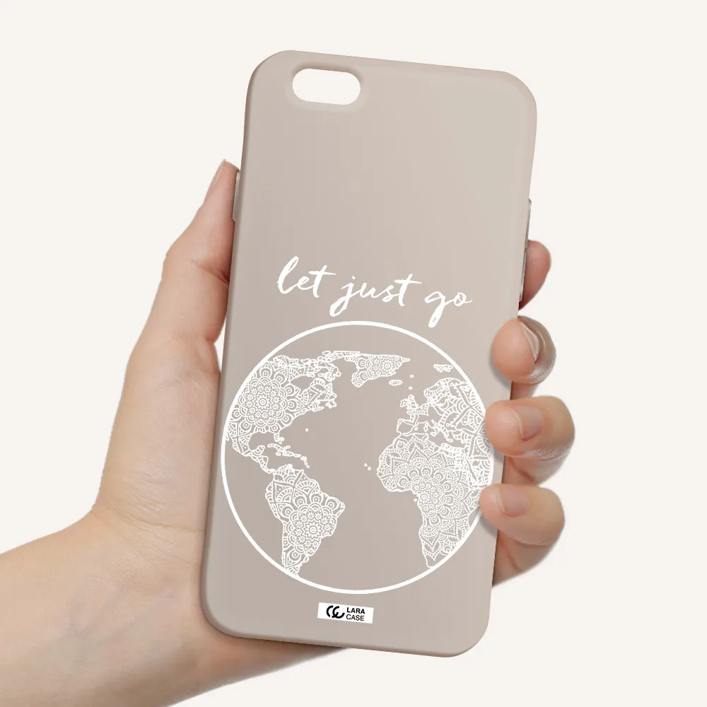 a white background with a circle Apple iPhone 6 Silicone Stone Case