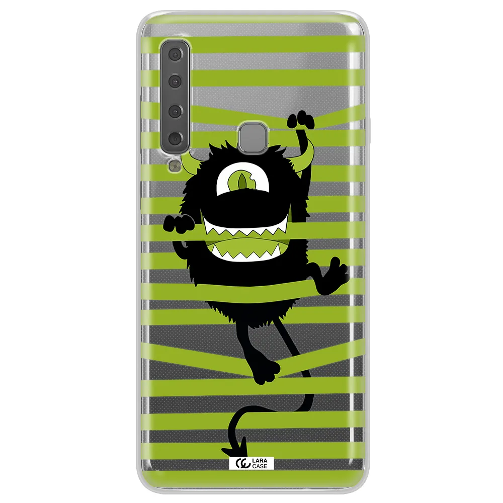 a white background with a circle Samsung A9 2018 Clear TPU Case