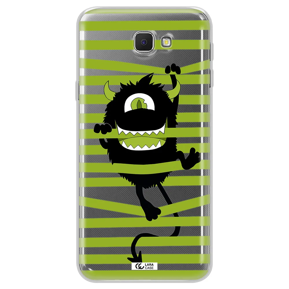 a white background with a circle Samsung J5 Prime Clear TPU Case