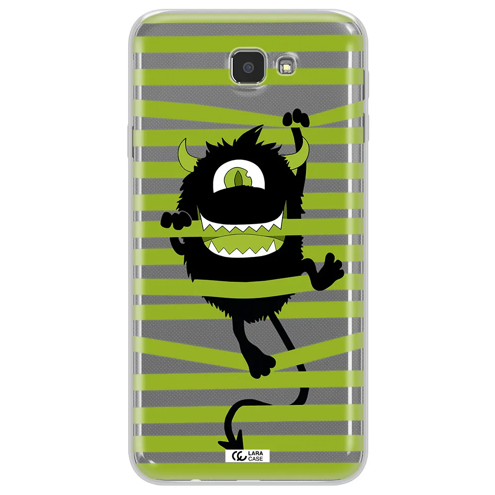 a white background with a circle Samsung J7 Prim Clear TPU Case