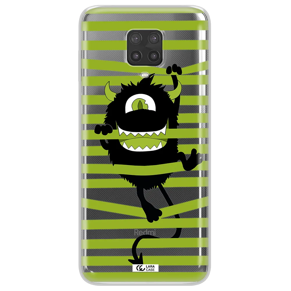 a white background with a circle Xiaomi Note 9 Pro Clear TPU Case