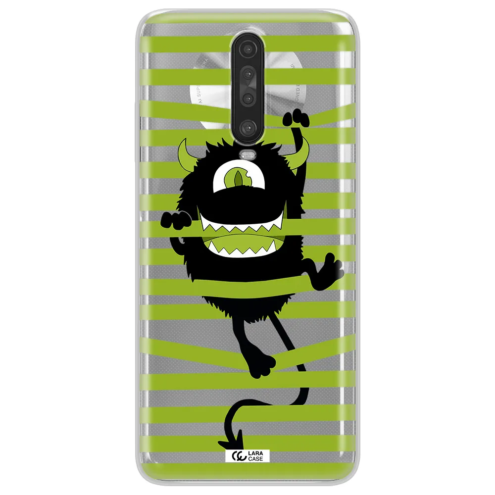 a white background with a circle Xiaomi Redmi K30 Clear TPU Case