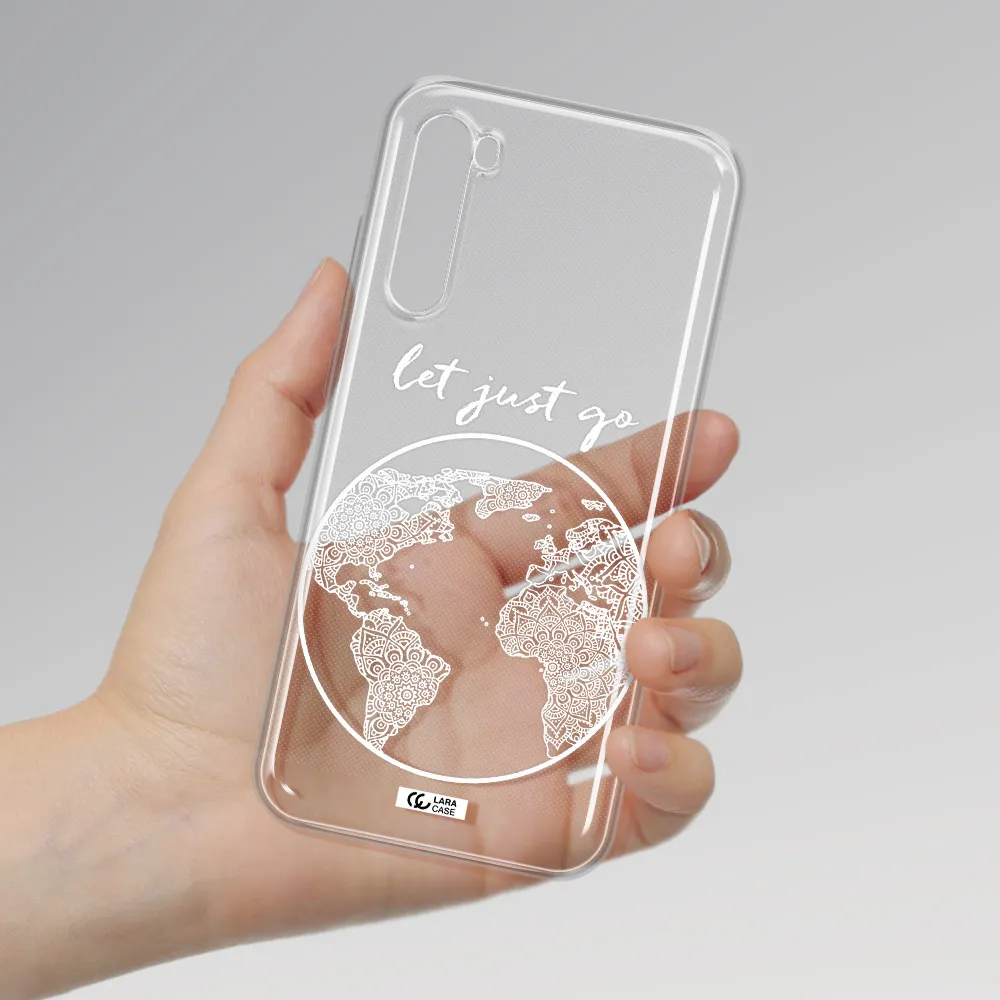 A White Background With A Circle Xiaomi Redmi Note 8T Clear Tpu Case