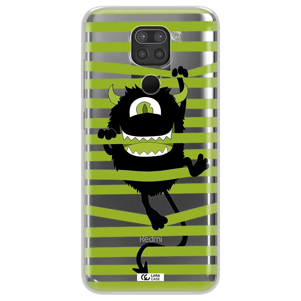 a white background with a circle Xiaomi Redmi Note 9 Clear TPU Case