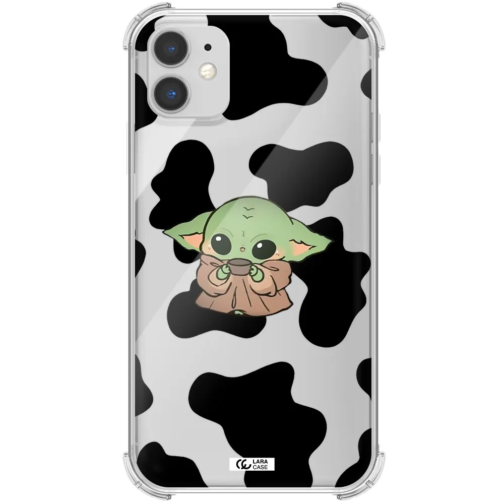 a pattern of different colored shoes Apple iPhone 11 Clear PC Case