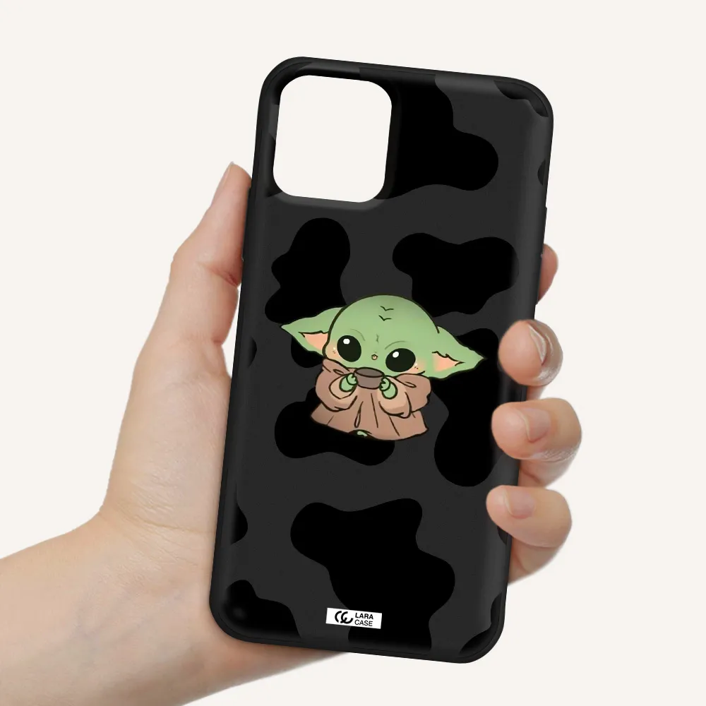 a pattern of different colored shoes Apple iPhone 11 pro max Silicone black Case