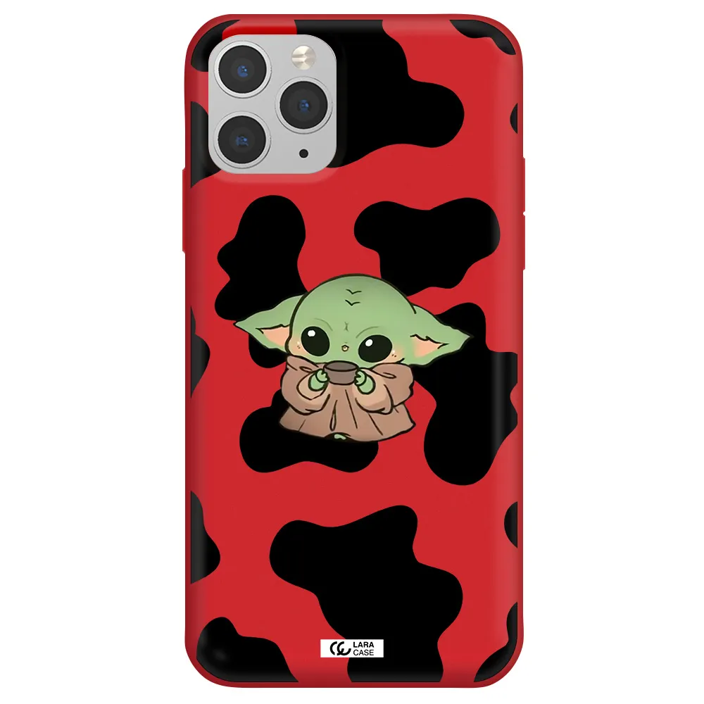 a pattern of different colored shoes Apple iPhone 11 pro max Silicone Imperial Red Case