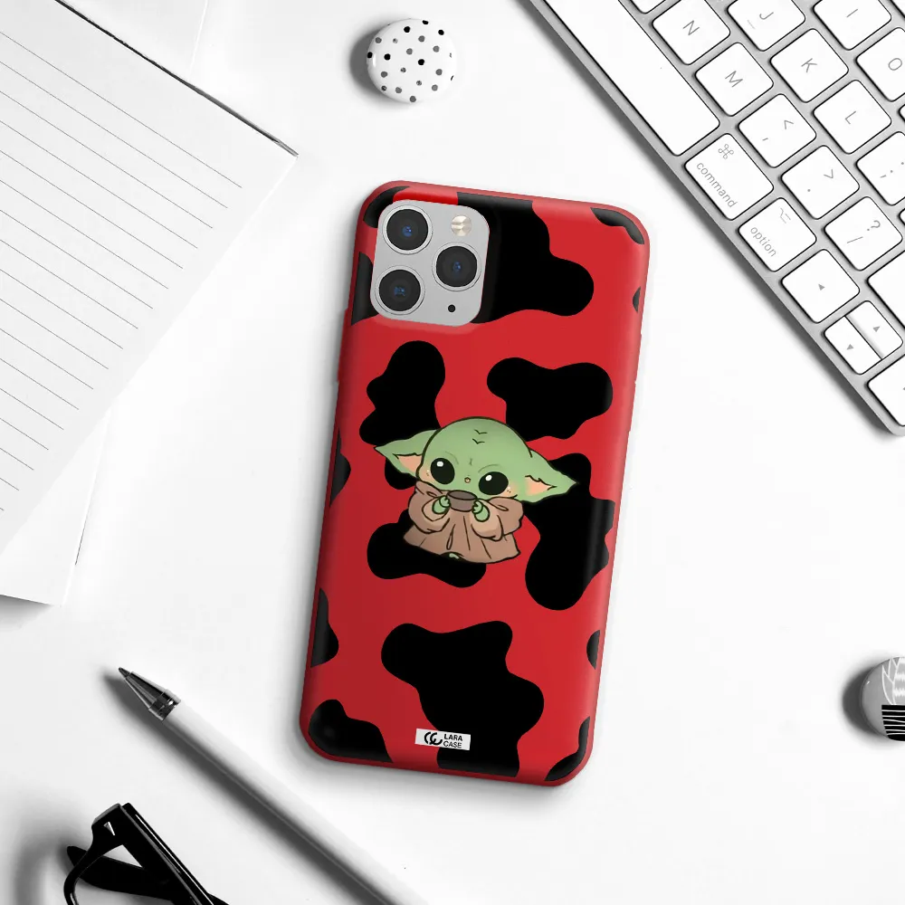 a pattern of different colored shoes Apple iPhone 11 pro max Silicone Imperial Red Case