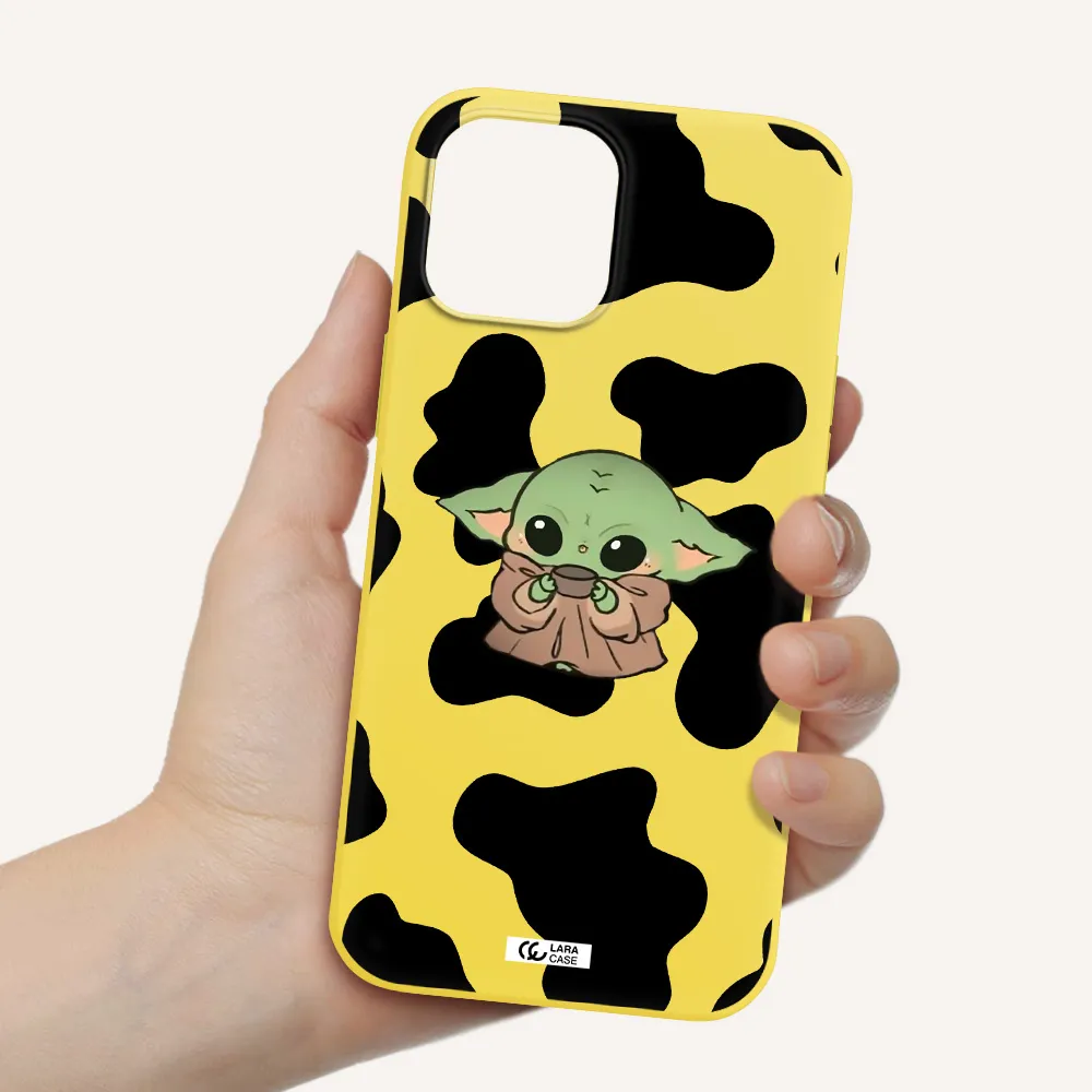 a pattern of different colored shoes Apple iPhone 12 pro Silicone canary yellow Case