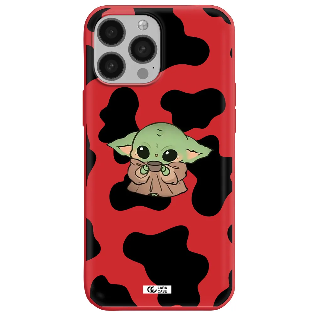 a pattern of different colored shoes Apple iPhone 13 Pro Max Silicone Imperial Red Case