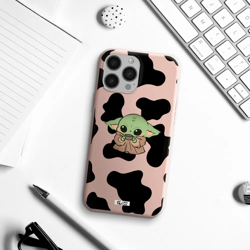 a pattern of different colored shoes Apple iPhone 13 Pro Silicone pastel pink Case