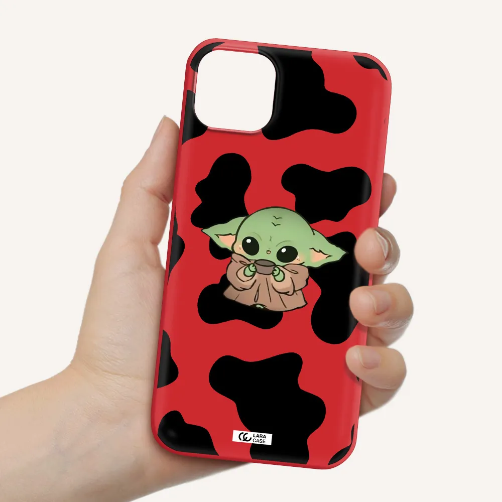 a pattern of different colored shoes Apple iPhone 14 plus Silicone Imperial Red Case