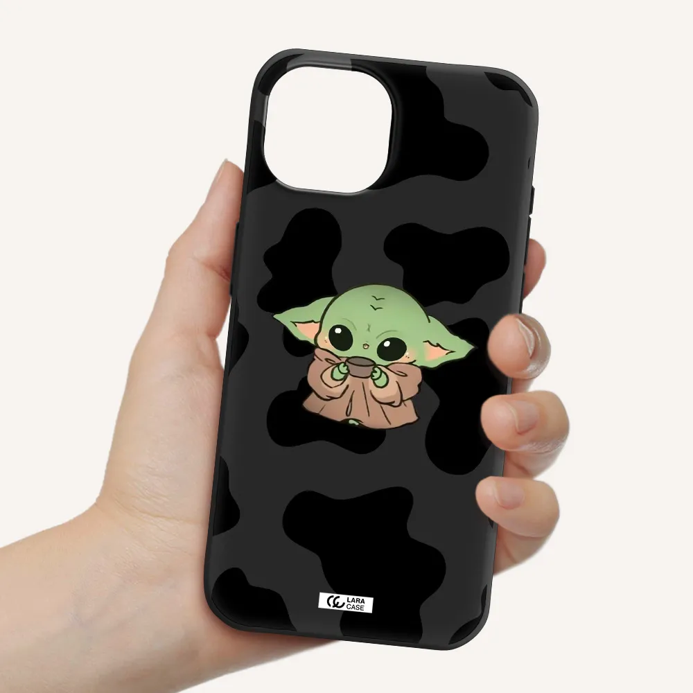 a pattern of different colored shoes Apple iPhone 15 Silicone black Case