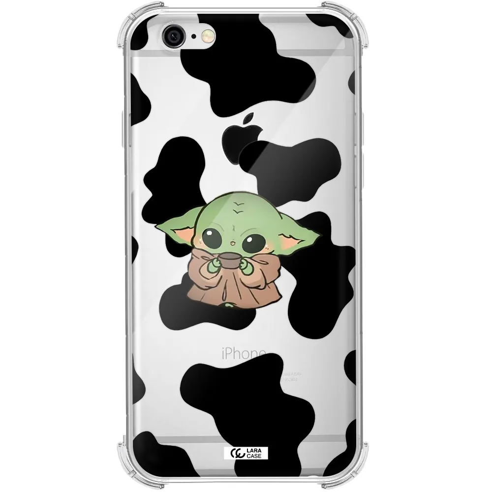 a pattern of different colored shoes Apple iPhone 6 Clear PC Case