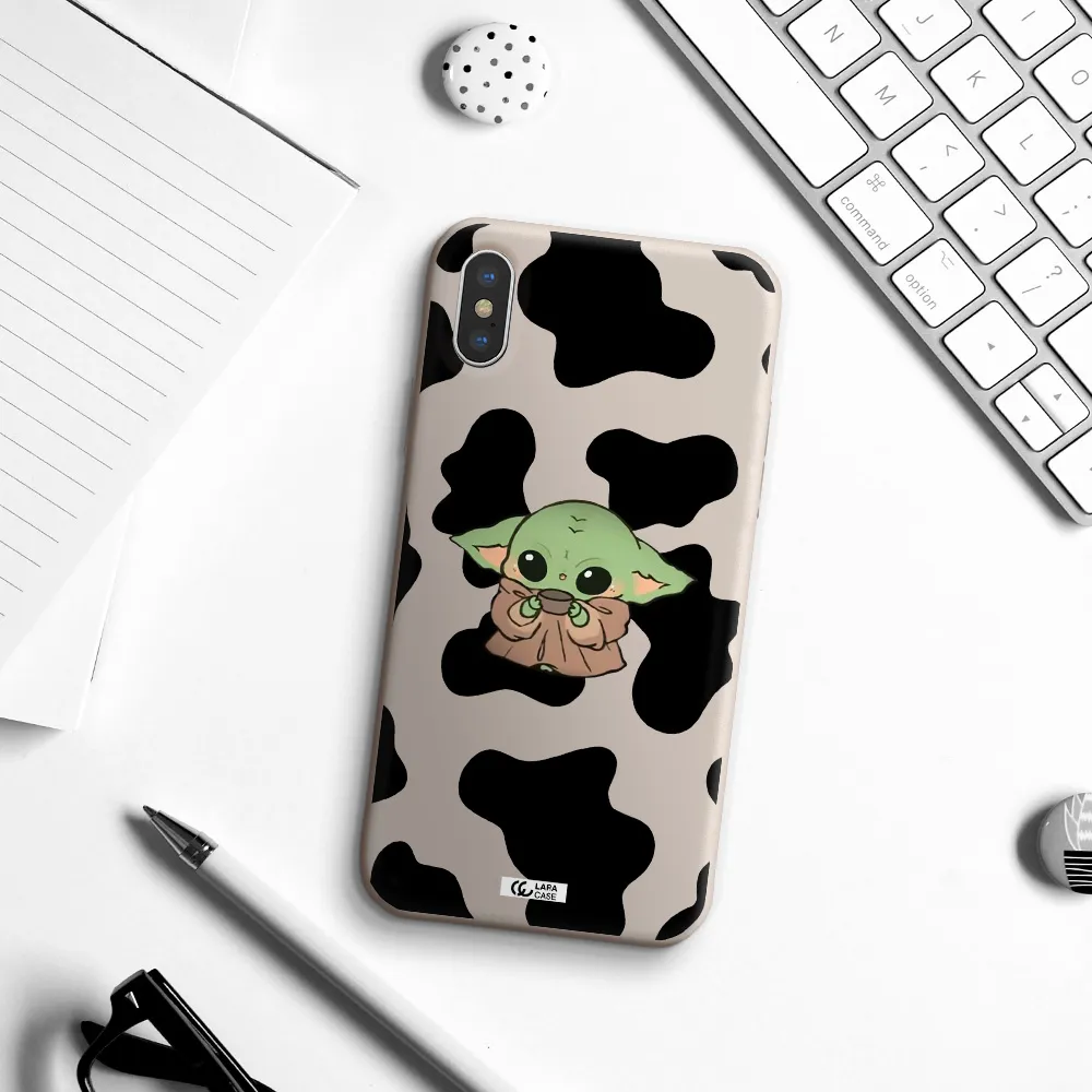 a pattern of different colored shoes Apple iPhone XS Silicone Stone Case