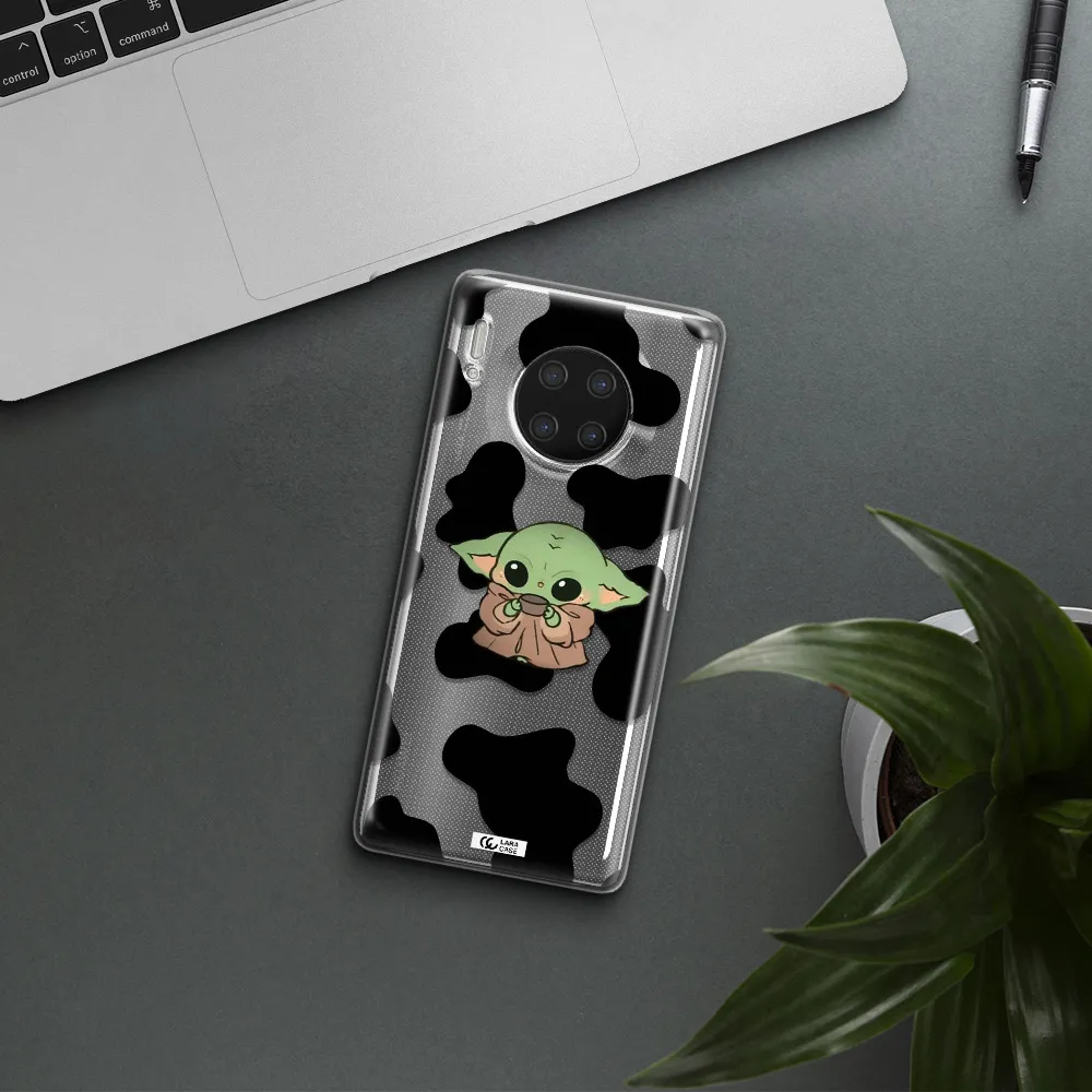 a pattern of different colored shoes Huawei Mate 30 Pro Clear TPU Case