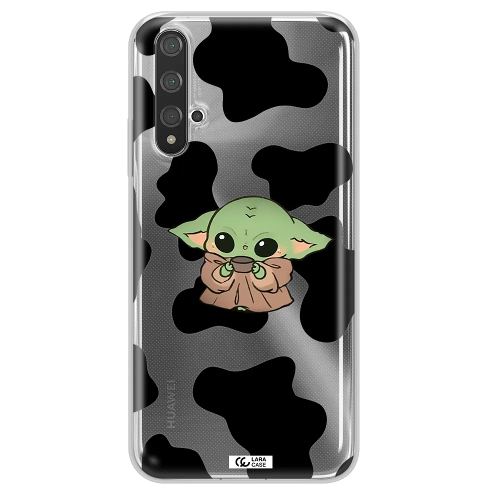 a pattern of different colored shoes Huawei Nova 5t Clear TPU Case