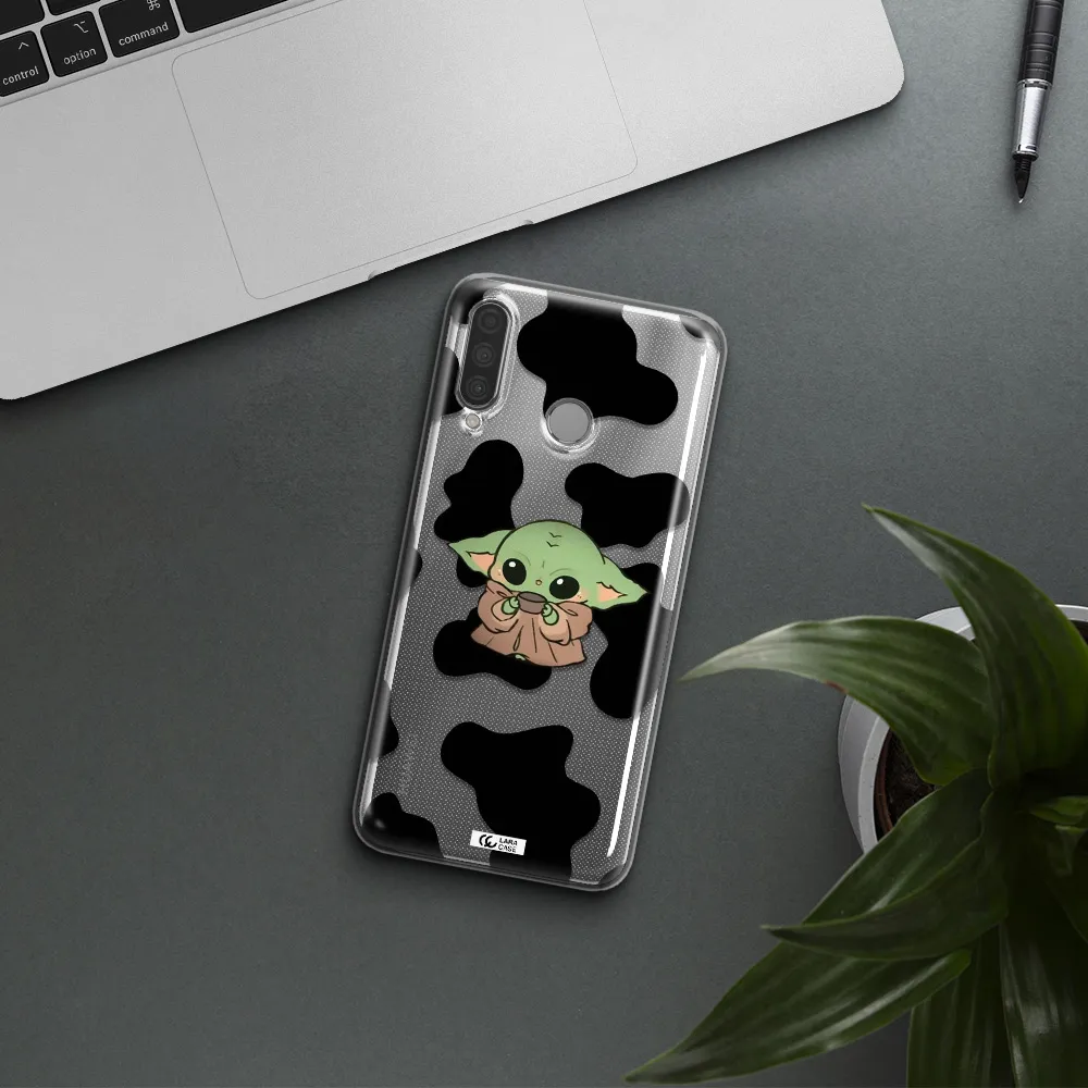 a pattern of different colored shoes Huawei P30 Lite Clear TPU Case