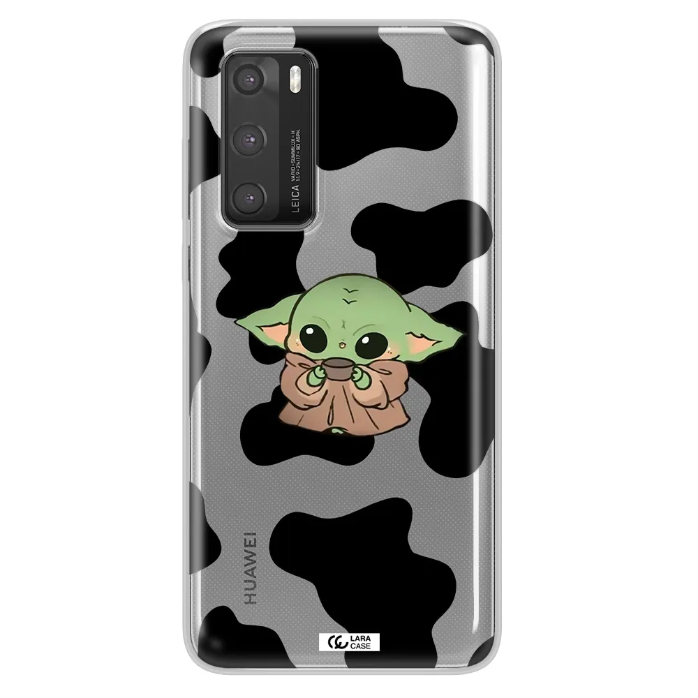 a pattern of different colored shoes Huawei P40 Clear TPU Case