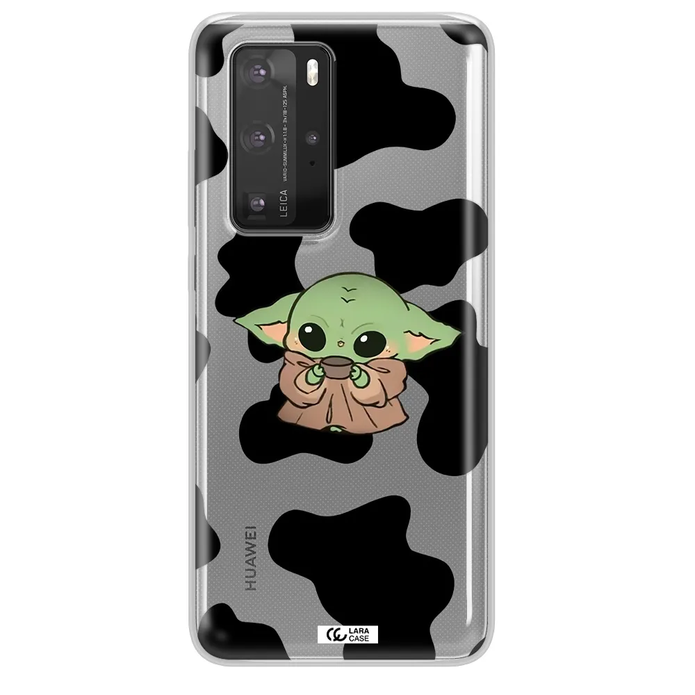 a pattern of different colored shoes Huawei P40 Pro Clear TPU Case