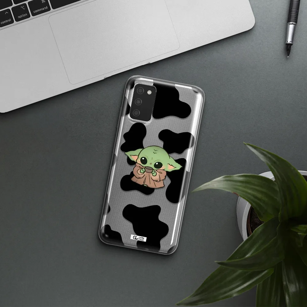 a pattern of different colored shoes Samsung A03S Clear TPU Case