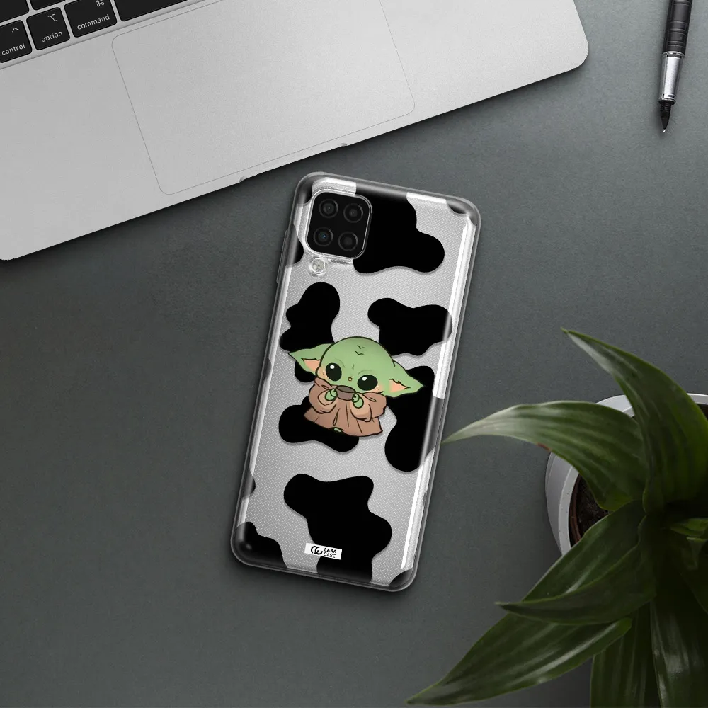 a pattern of different colored shoes Samsung A12 4g Clear TPU Case