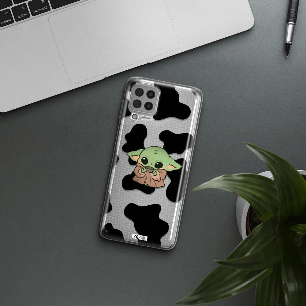 a pattern of different colored shoes Samsung A22 4g Clear TPU Case