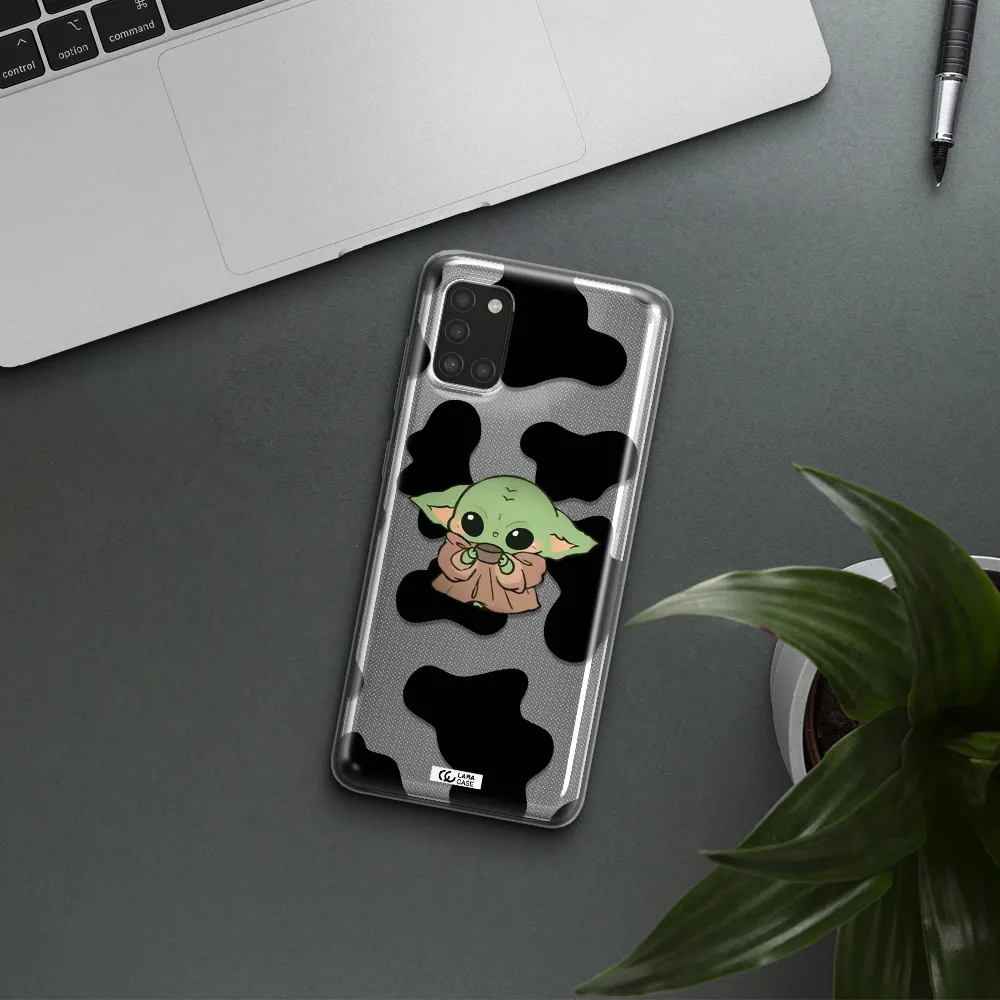 a pattern of different colored shoes Samsung A31 Clear TPU Case